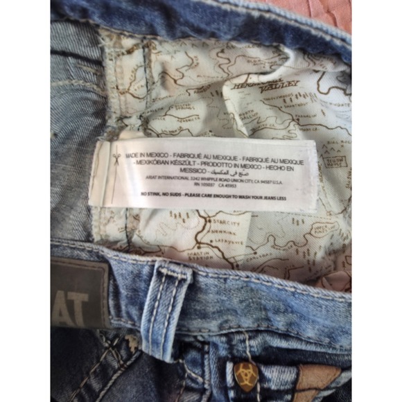 ARIAT Men's M7 Slim Fit Straight Leg Medium Wash Jeans Size 29X31.5 - Picture 6 of 10